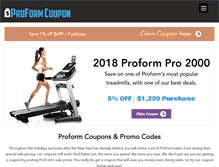 Tablet Screenshot of proformcoupon.com